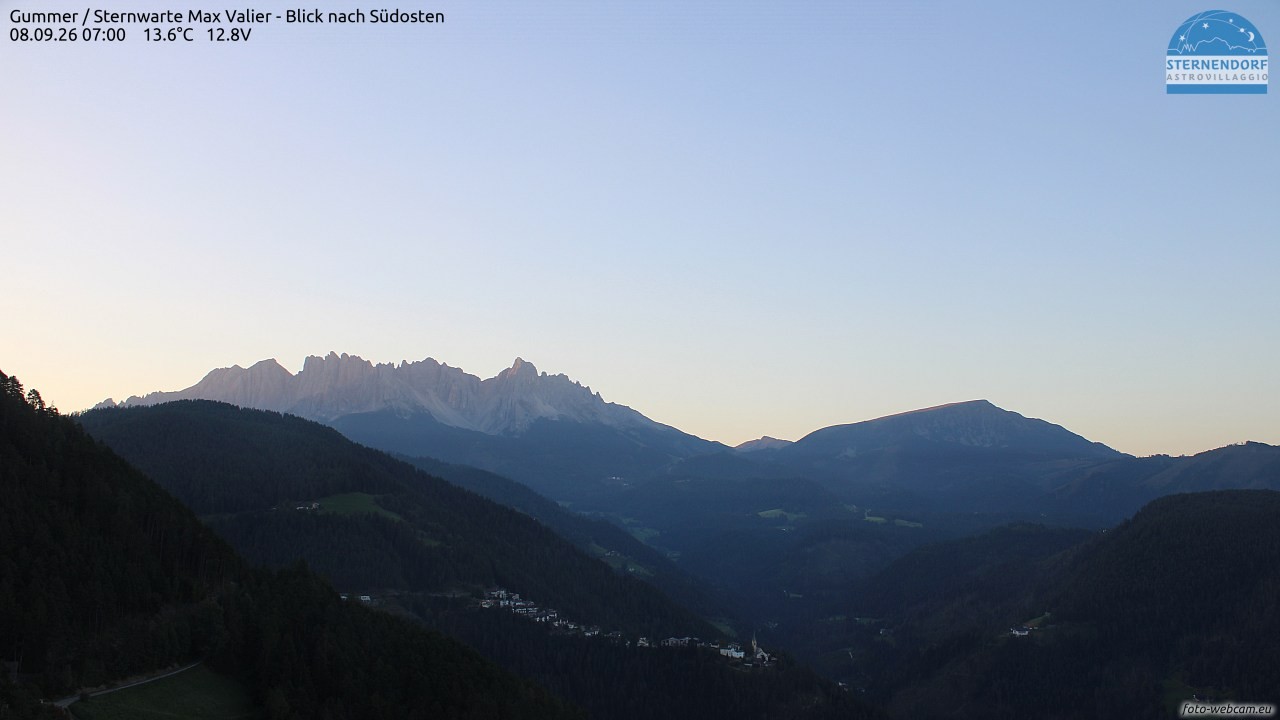 Archiv Foto Webcam Gummer - Sternwarte Max Valier