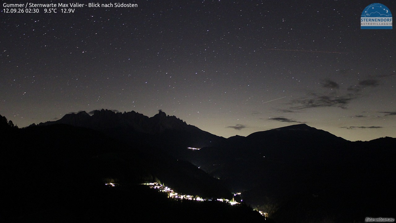 Archiv Foto Webcam Gummer - Sternwarte Max Valier