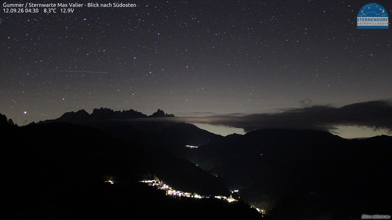 Archiv Foto Webcam Gummer - Sternwarte Max Valier