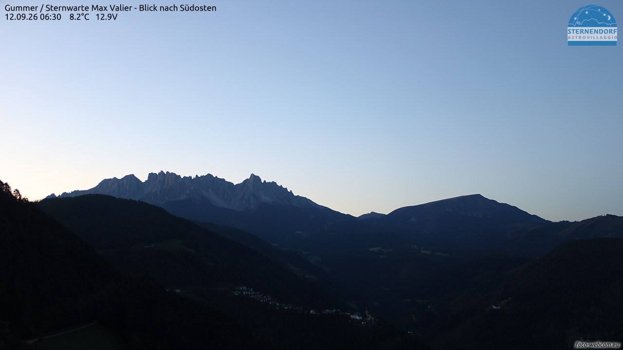 Archiv Foto Webcam Gummer - Sternwarte Max Valier
