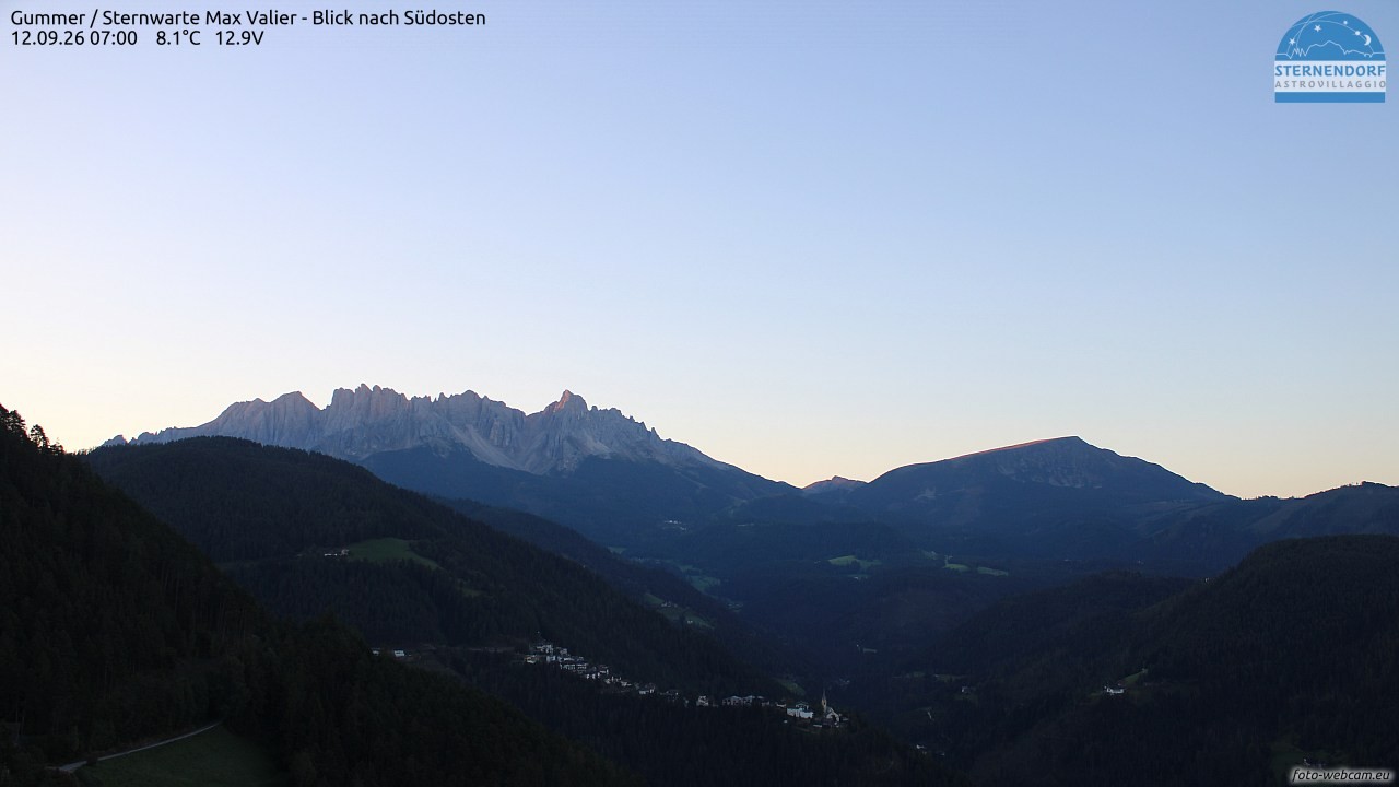 Archiv Foto Webcam Gummer - Sternwarte Max Valier