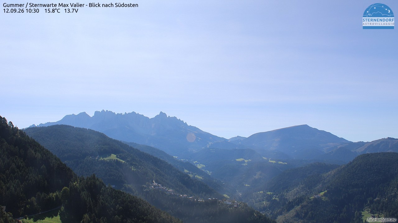 Archiv Foto Webcam Gummer - Sternwarte Max Valier