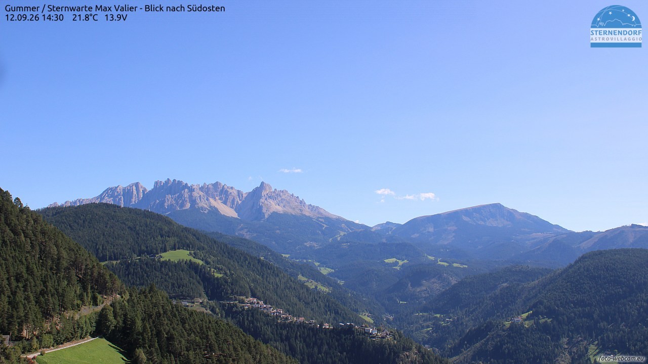Archiv Foto Webcam Gummer - Sternwarte Max Valier