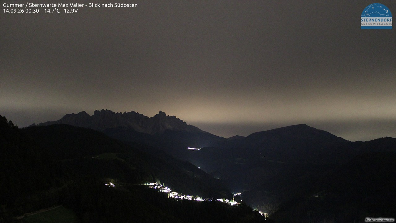 Archiv Foto Webcam Gummer - Sternwarte Max Valier