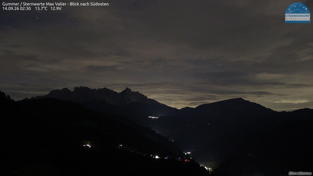 Archiv Foto Webcam Gummer - Sternwarte Max Valier