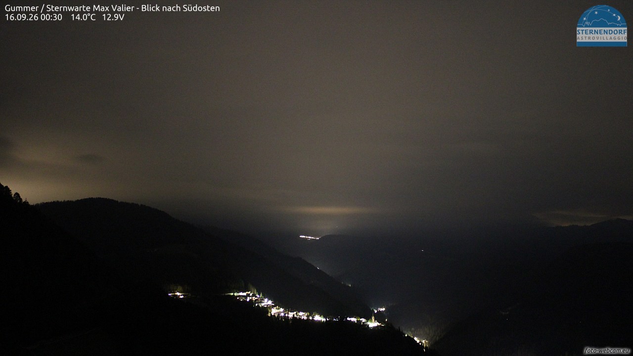 Archiv Foto Webcam Gummer - Sternwarte Max Valier