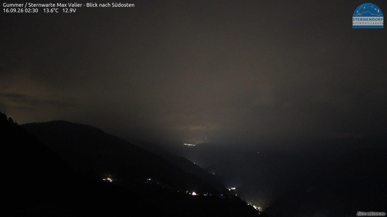 Archiv Foto Webcam Gummer - Sternwarte Max Valier