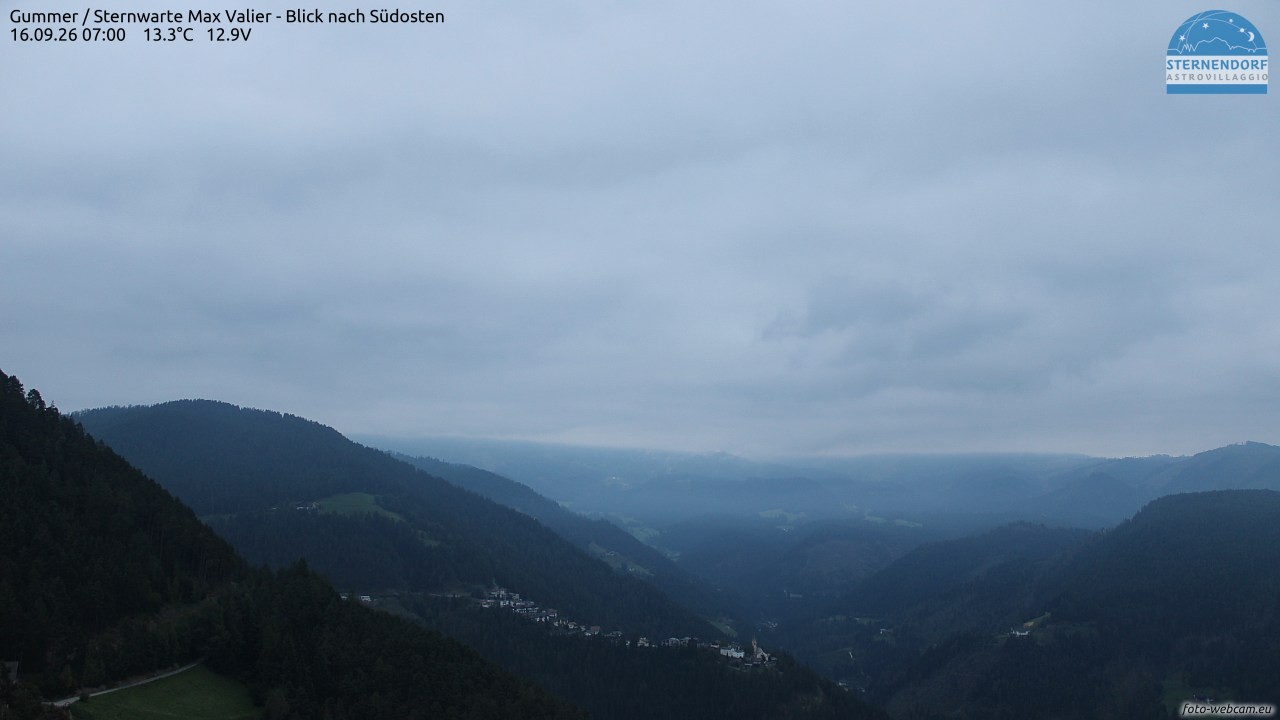 Archiv Foto Webcam Gummer - Sternwarte Max Valier