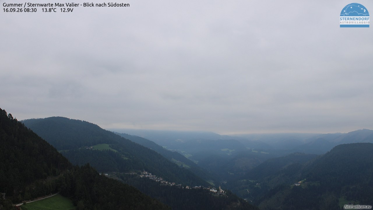 Archiv Foto Webcam Gummer - Sternwarte Max Valier