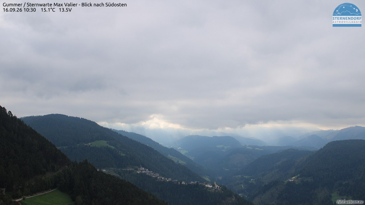 Archiv Foto Webcam Gummer - Sternwarte Max Valier