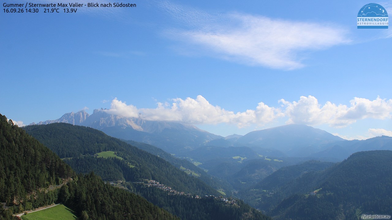 Archiv Foto Webcam Gummer - Sternwarte Max Valier