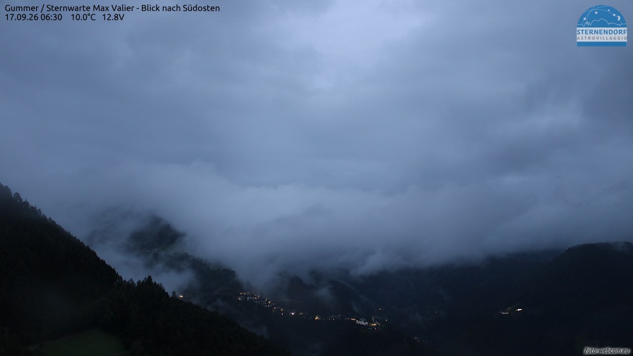 Archiv Foto Webcam Gummer - Sternwarte Max Valier