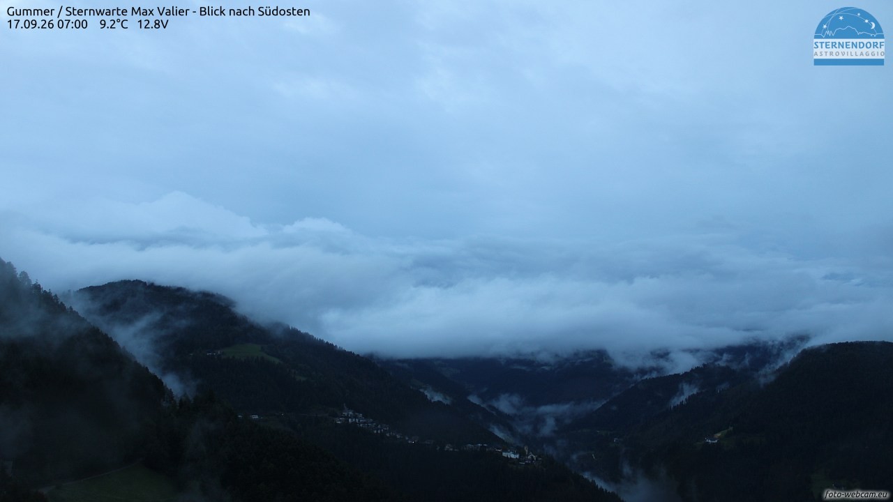 Archiv Foto Webcam Gummer - Sternwarte Max Valier