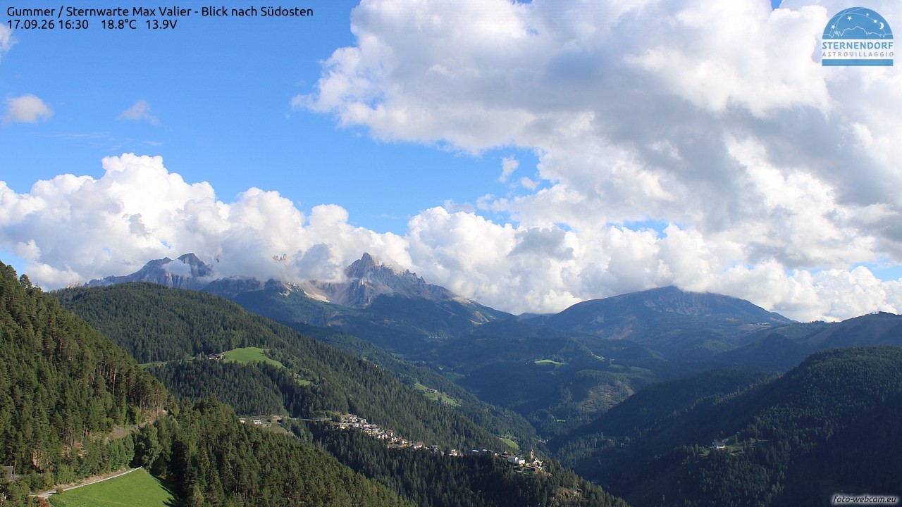 Archiv Foto Webcam Gummer - Sternwarte Max Valier