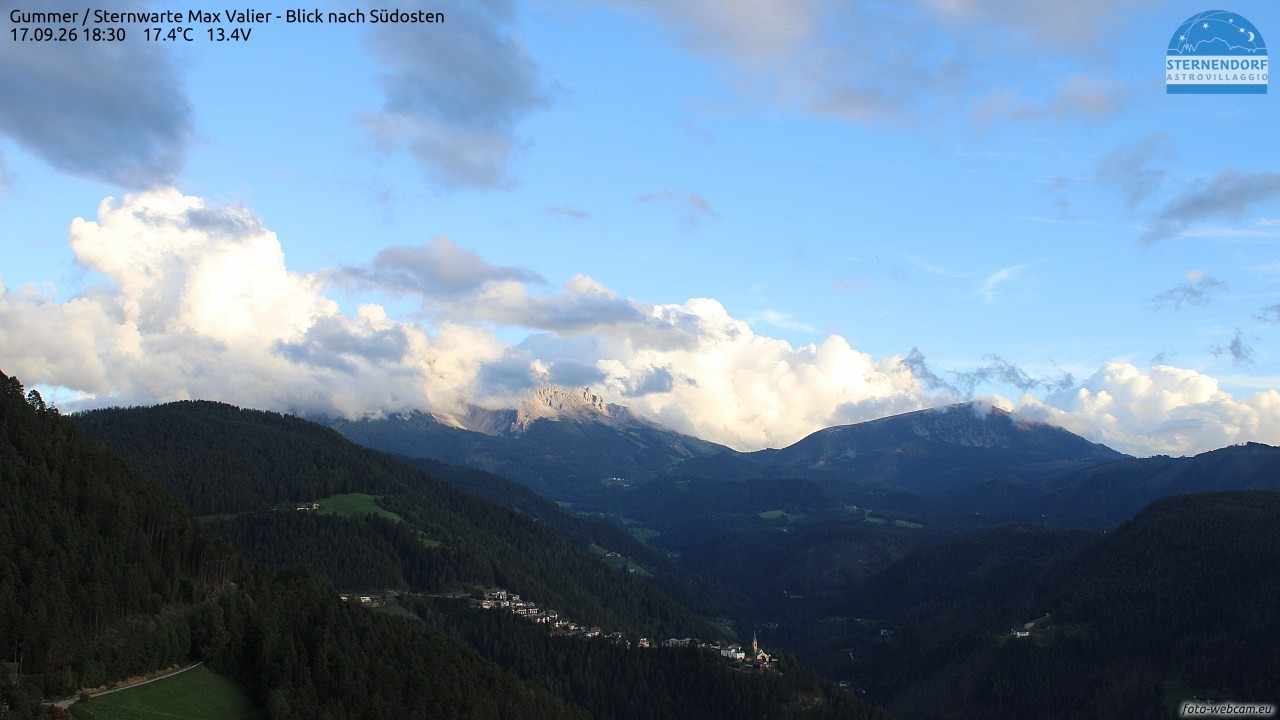 Archiv Foto Webcam Gummer - Sternwarte Max Valier