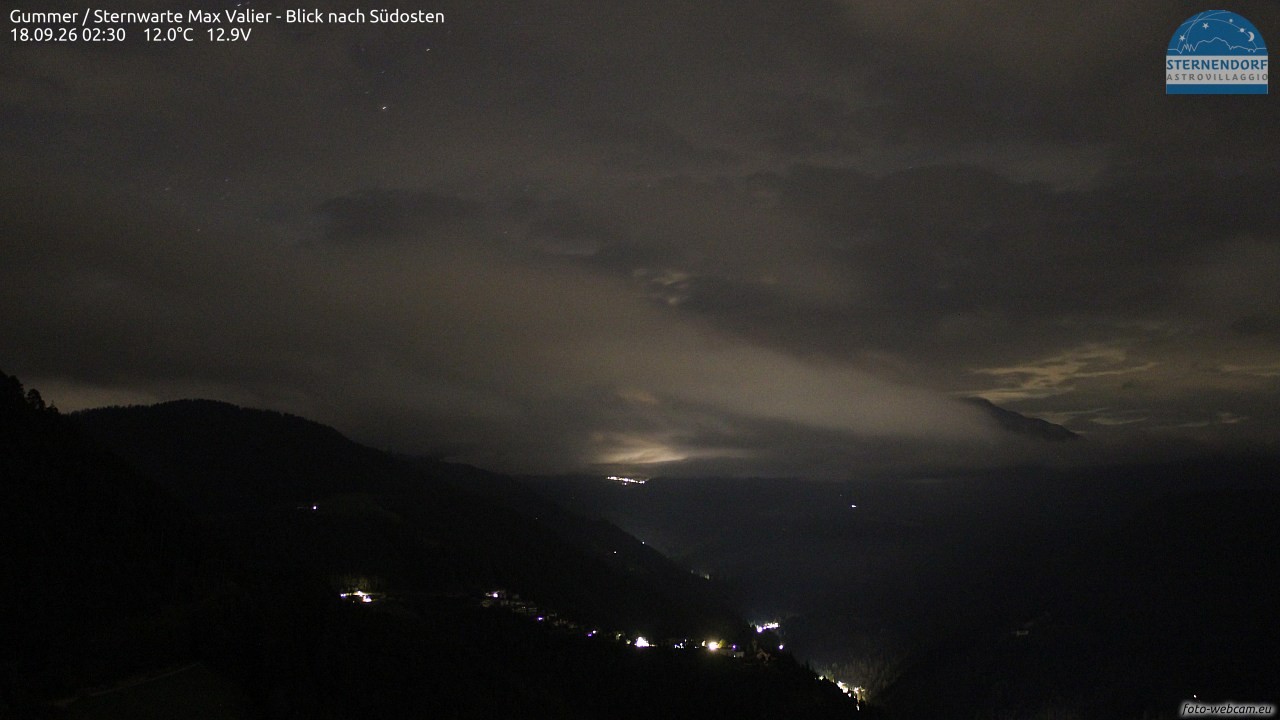 Archiv Foto Webcam Gummer - Sternwarte Max Valier