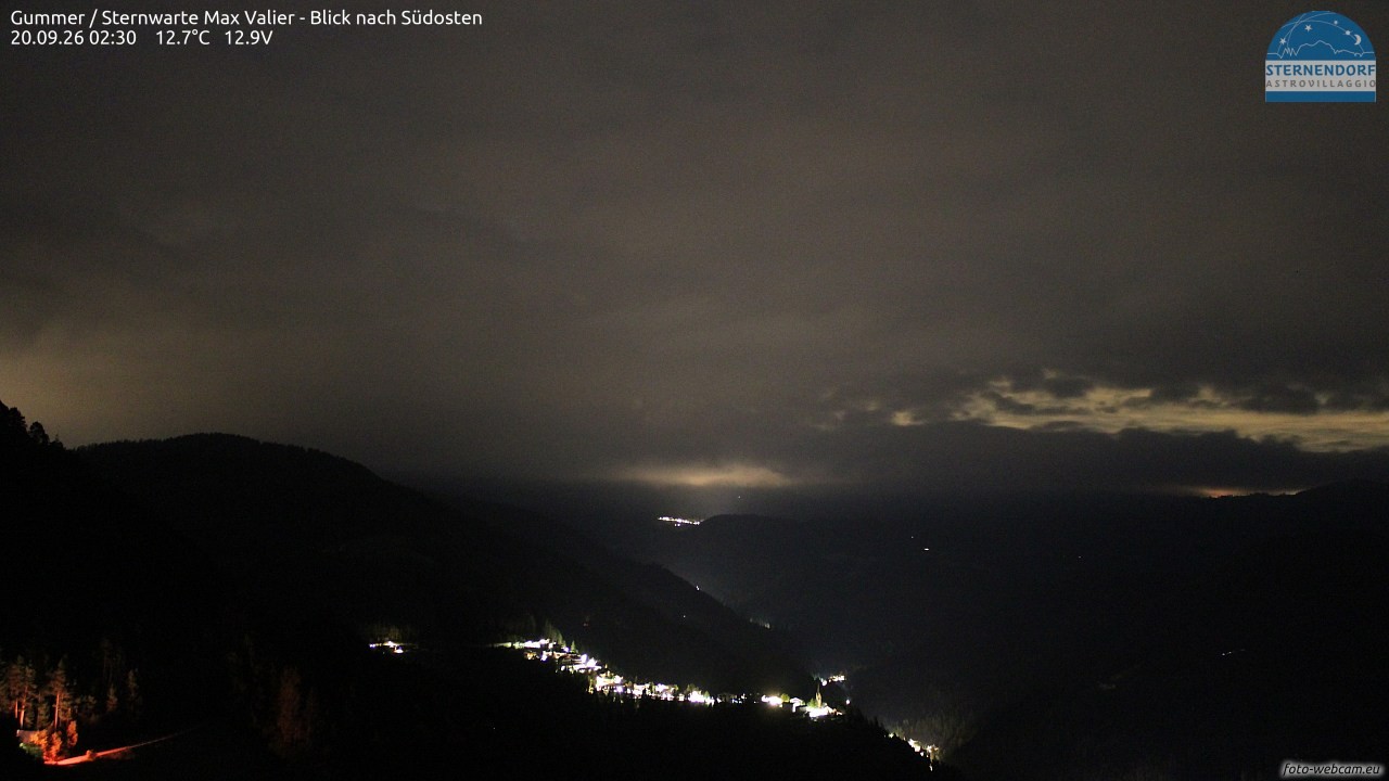 Archiv Foto Webcam Gummer - Sternwarte Max Valier
