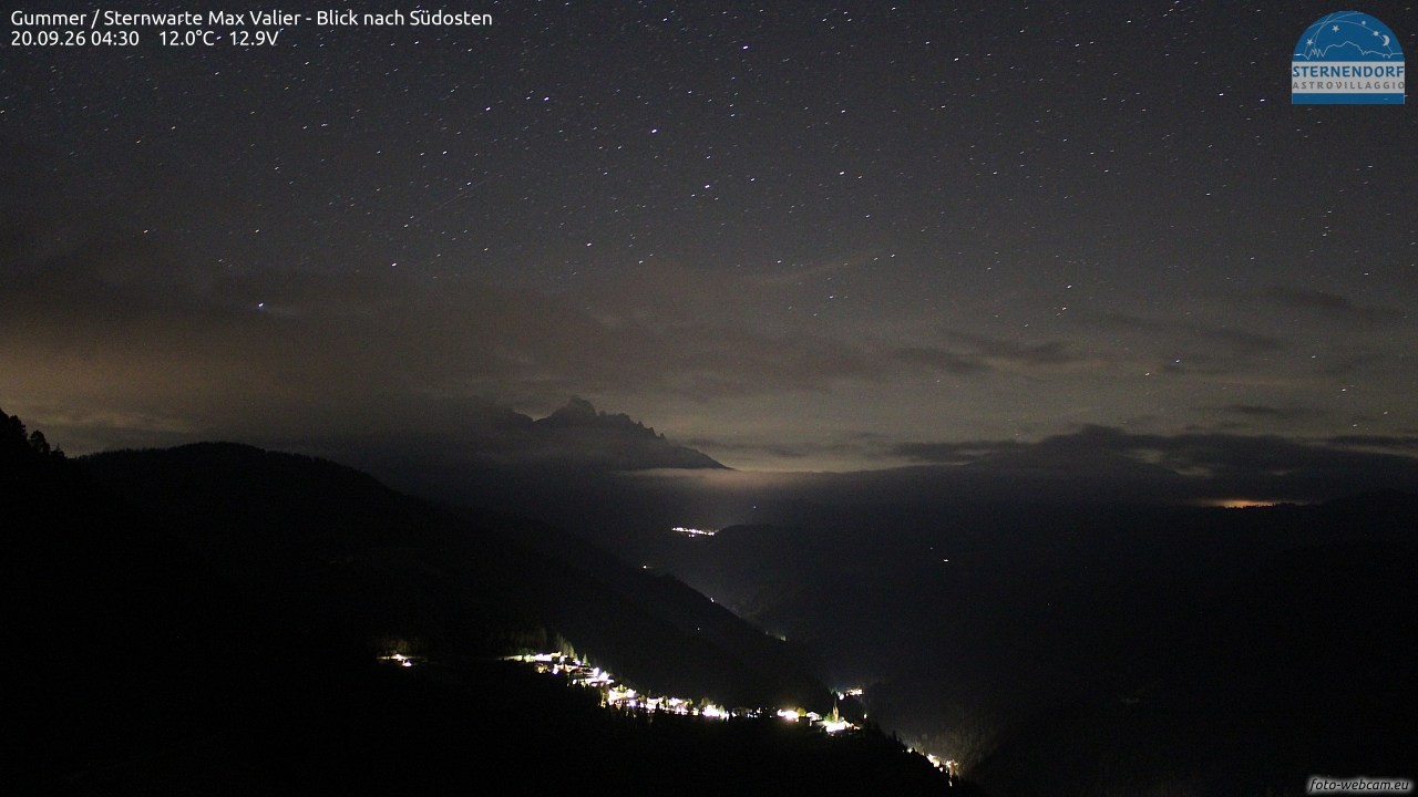 Archiv Foto Webcam Gummer - Sternwarte Max Valier