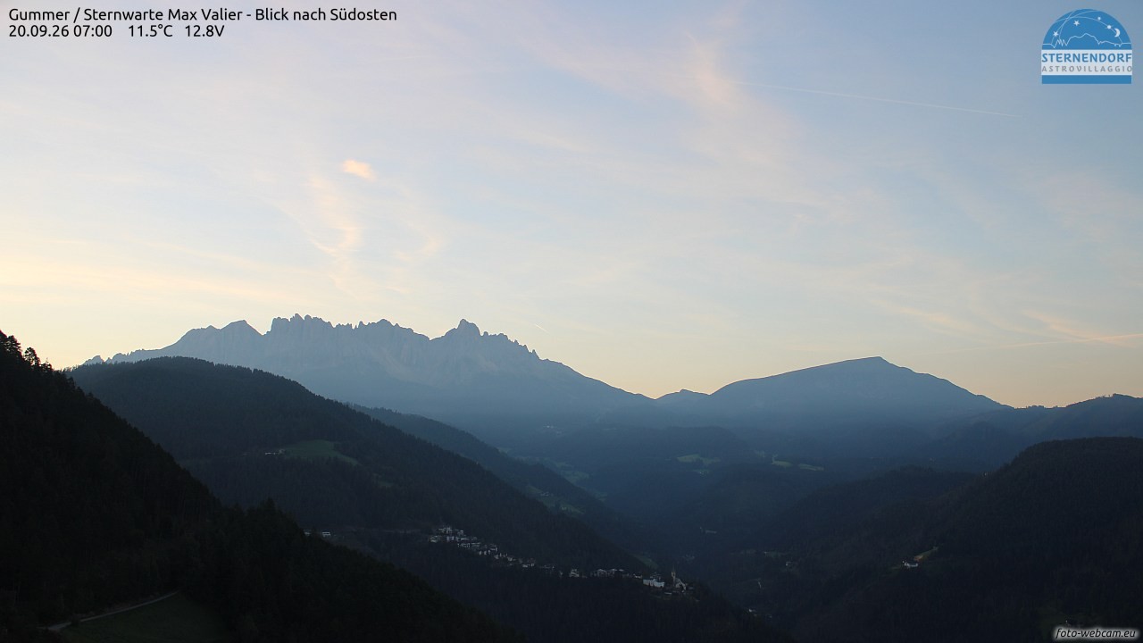 Archiv Foto Webcam Gummer - Sternwarte Max Valier