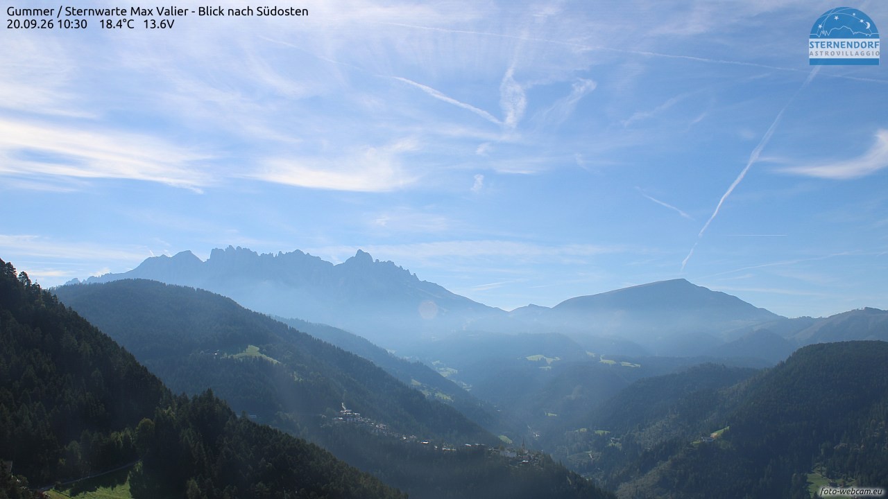 Archiv Foto Webcam Gummer - Sternwarte Max Valier