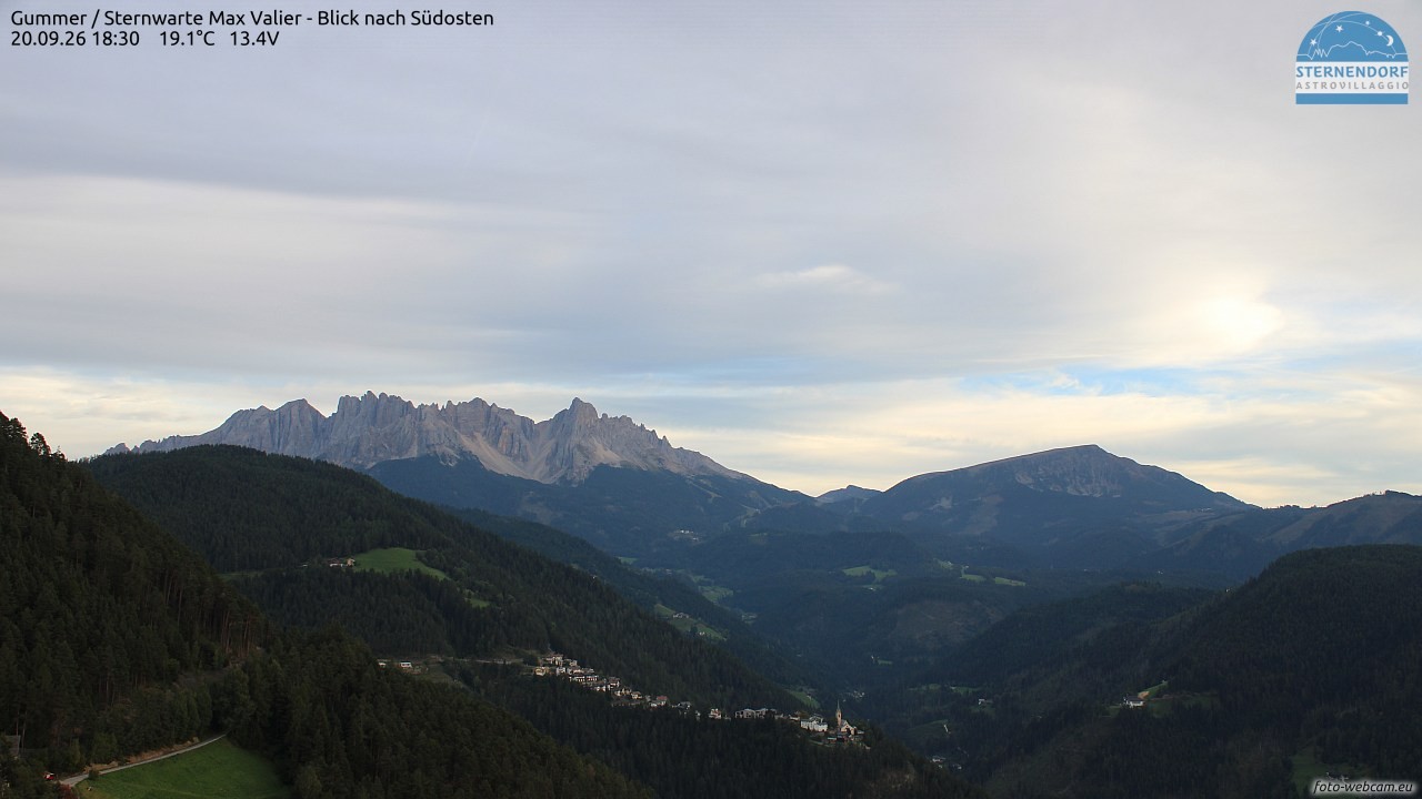 Archiv Foto Webcam Gummer - Sternwarte Max Valier