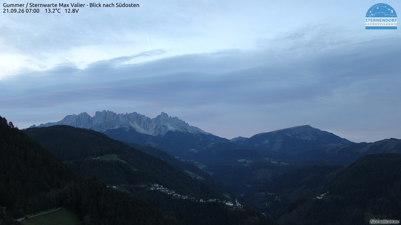 Archiv Foto Webcam Gummer - Sternwarte Max Valier