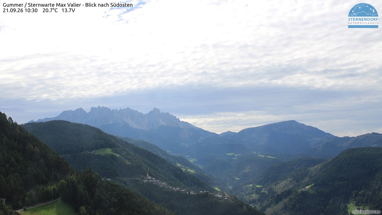 Archiv Foto Webcam Gummer - Sternwarte Max Valier
