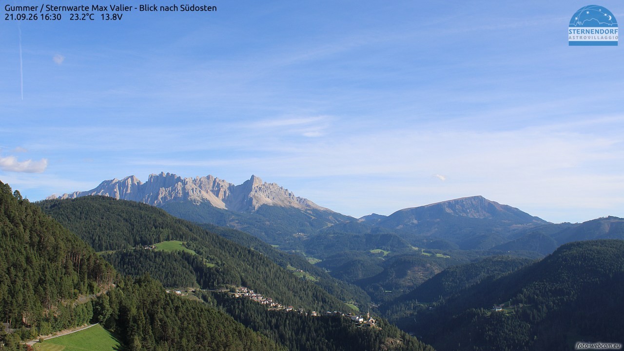 Archiv Foto Webcam Gummer - Sternwarte Max Valier