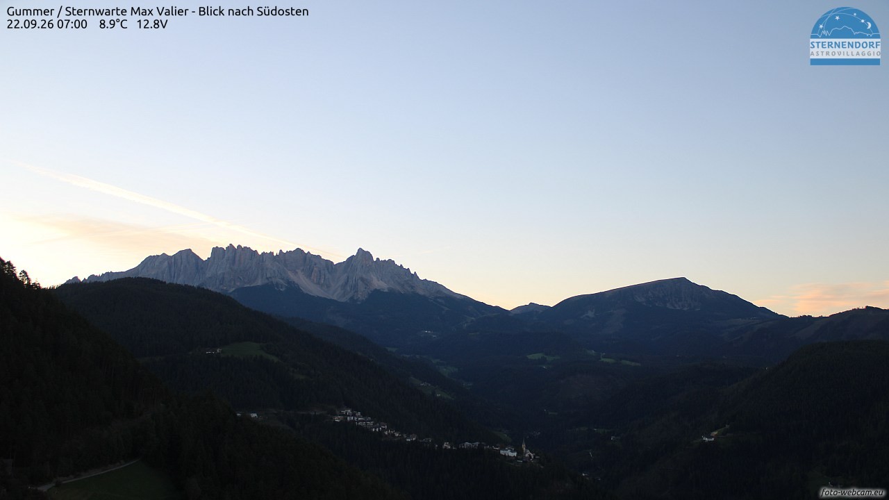 Archiv Foto Webcam Gummer - Sternwarte Max Valier