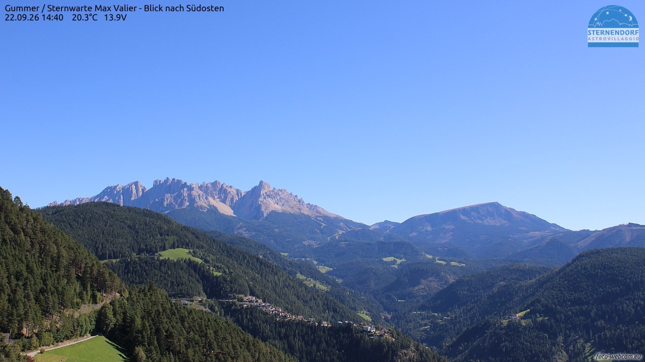 Archiv Foto Webcam Gummer - Sternwarte Max Valier