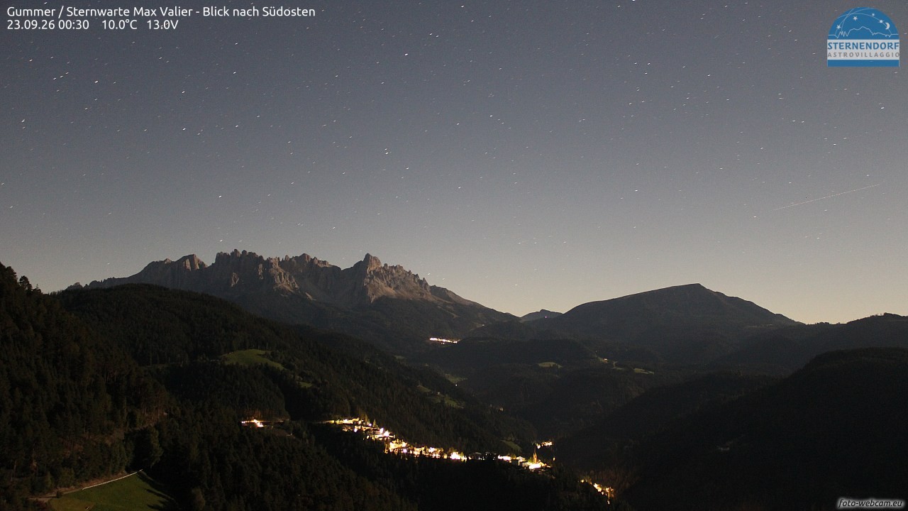 Archiv Foto Webcam Gummer - Sternwarte Max Valier