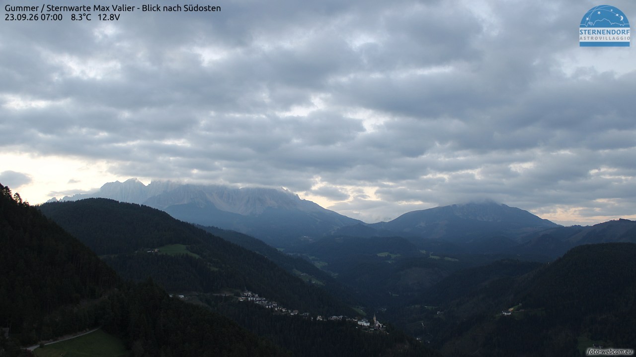 Archiv Foto Webcam Gummer - Sternwarte Max Valier