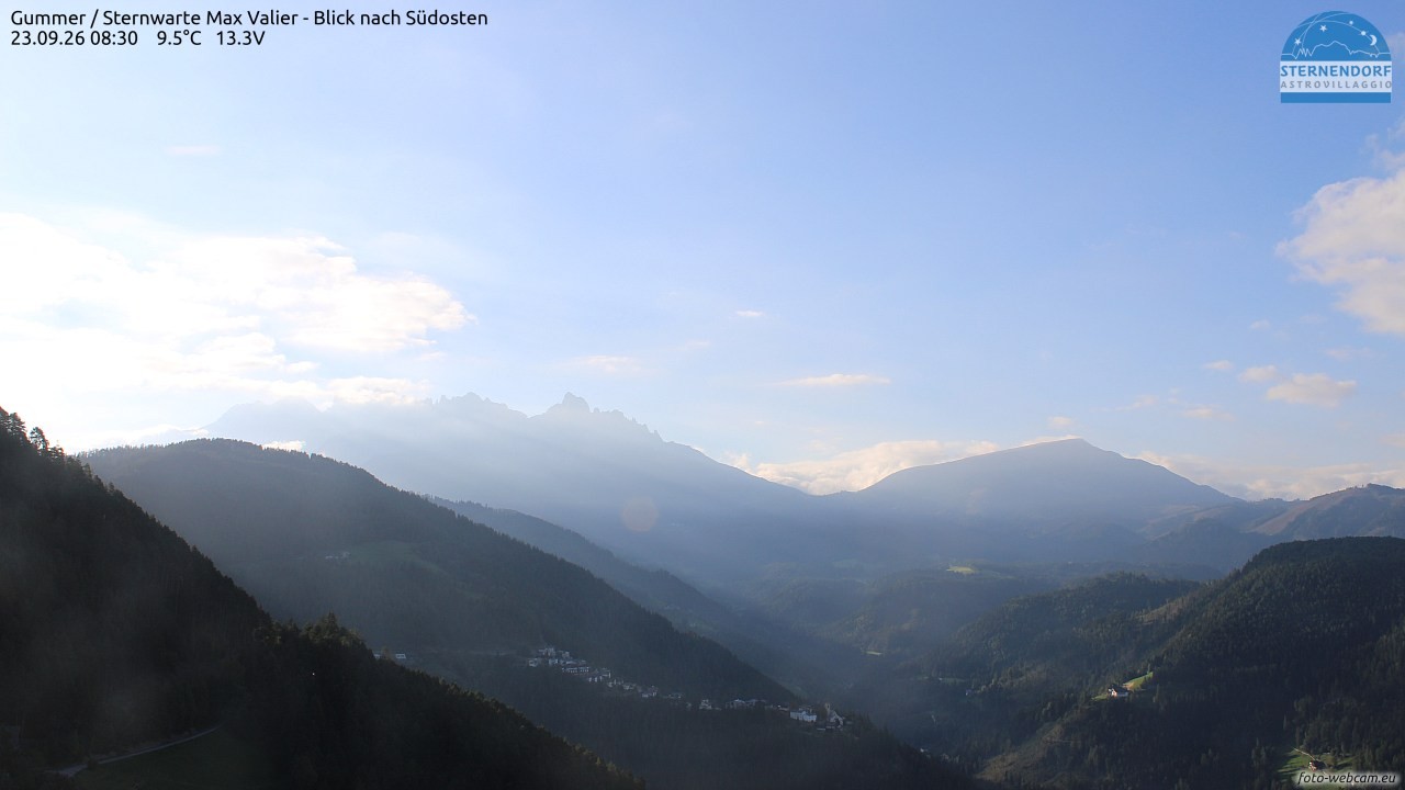 Archiv Foto Webcam Gummer - Sternwarte Max Valier