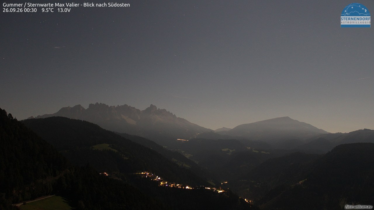 Archiv Foto Webcam Gummer - Sternwarte Max Valier