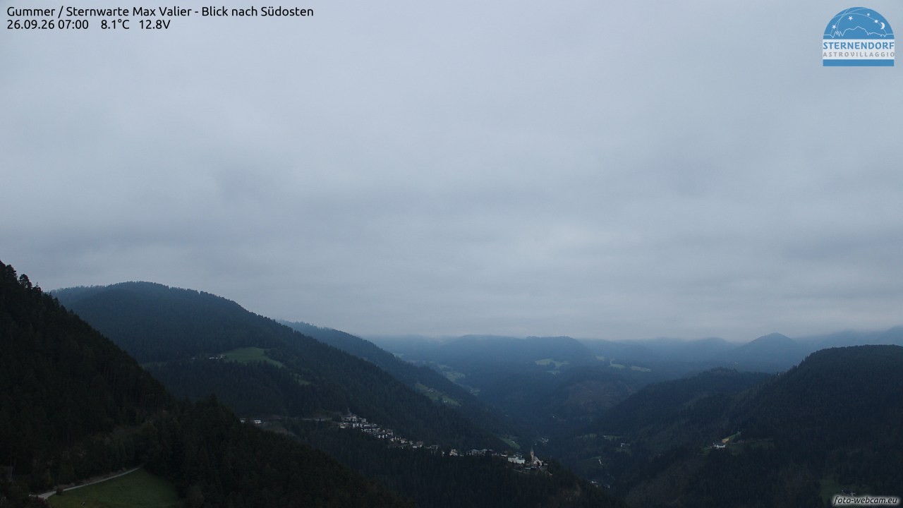 Archived image Webcam Gummer - View to Southeast