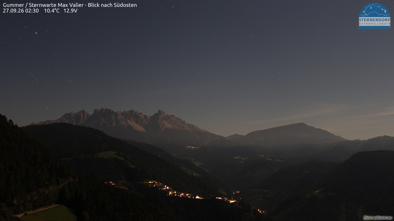 Archiv Foto Webcam Gummer - Sternwarte Max Valier