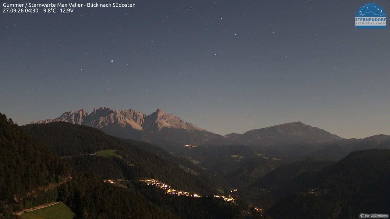 Archiv Foto Webcam Gummer - Sternwarte Max Valier