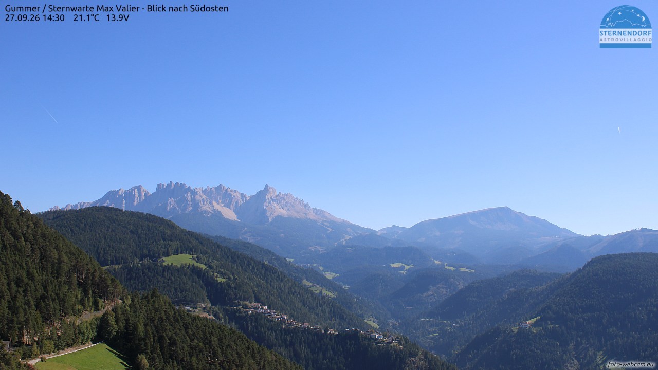 Archiv Foto Webcam Gummer - Sternwarte Max Valier