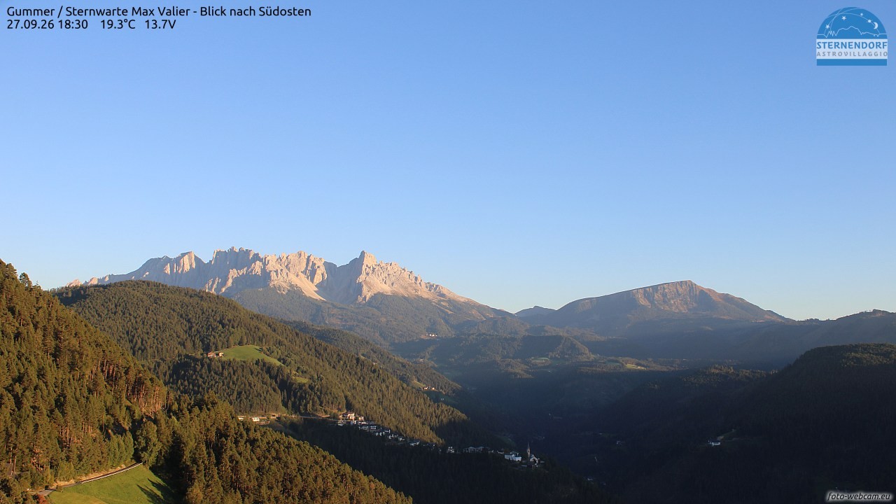 Archiv Foto Webcam Gummer - Sternwarte Max Valier