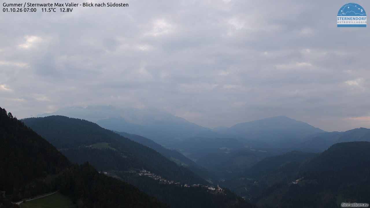 Archiv Foto Webcam Gummer - Sternwarte Max Valier