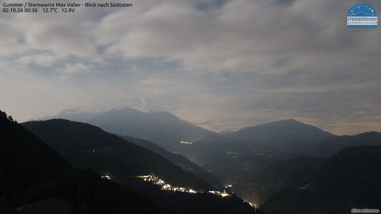 Archiv Foto Webcam Gummer - Sternwarte Max Valier
