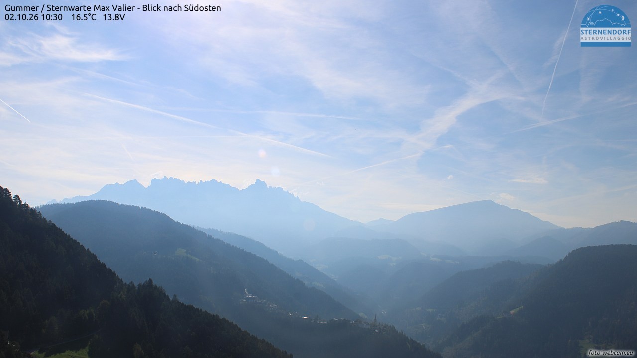 Archiv Foto Webcam Gummer - Sternwarte Max Valier