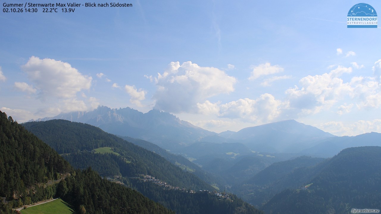 Archiv Foto Webcam Gummer - Sternwarte Max Valier