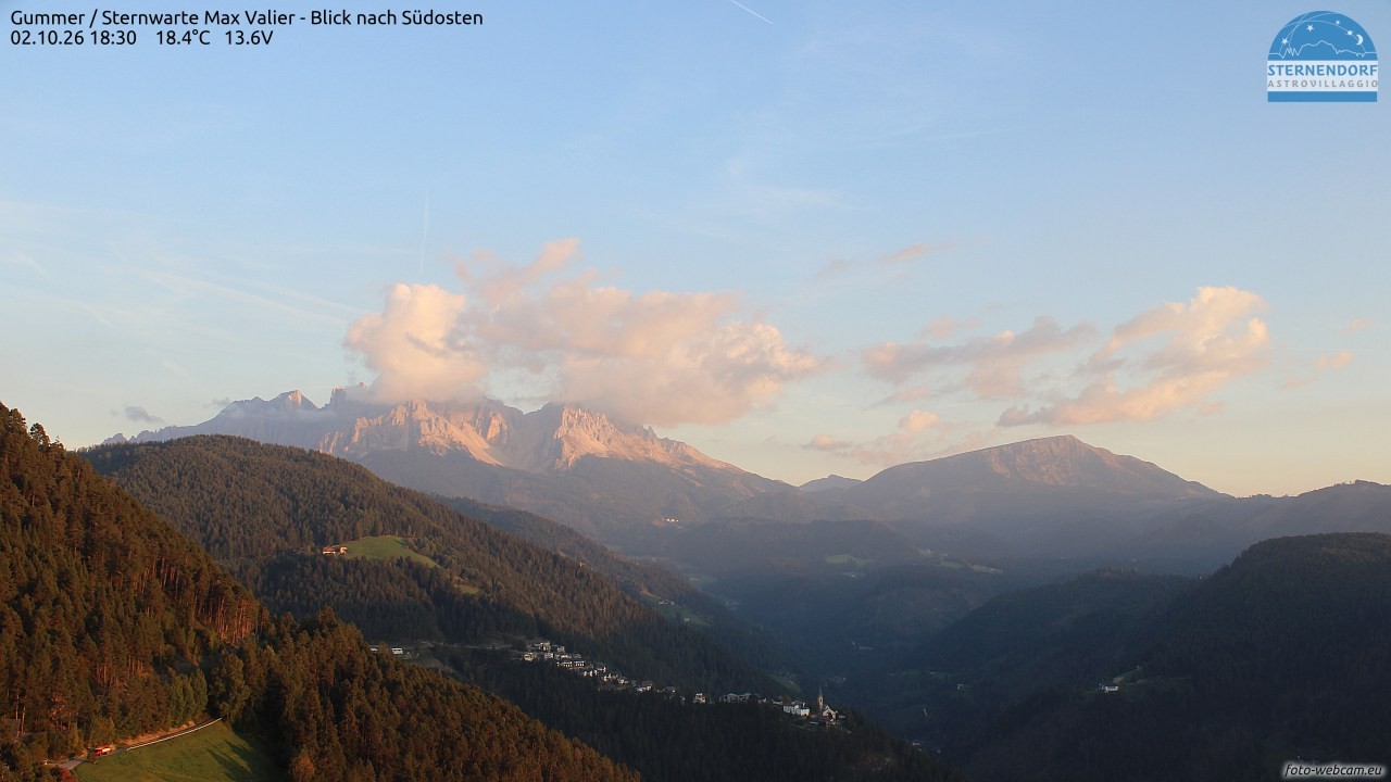 Archiv Foto Webcam Gummer - Sternwarte Max Valier