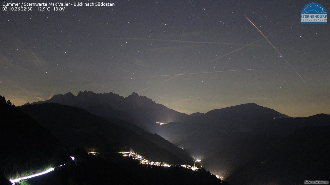 Archiv Foto Webcam Gummer - Sternwarte Max Valier