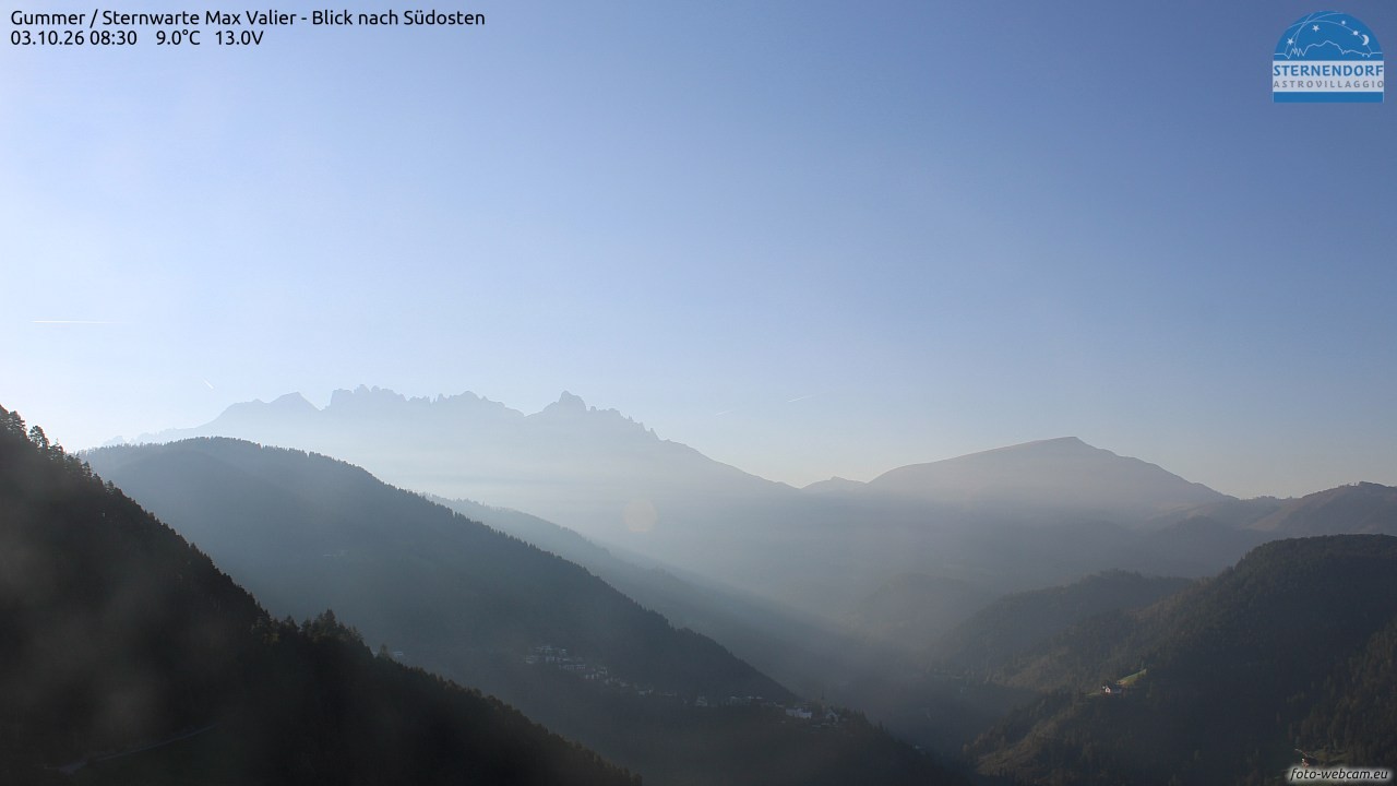 Archiv Foto Webcam Gummer - Sternwarte Max Valier