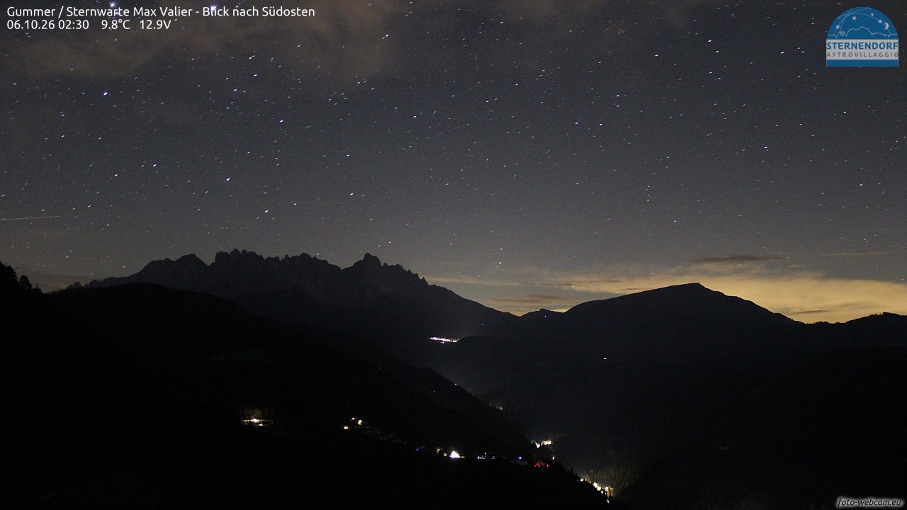 Archiv Foto Webcam Gummer - Sternwarte Max Valier