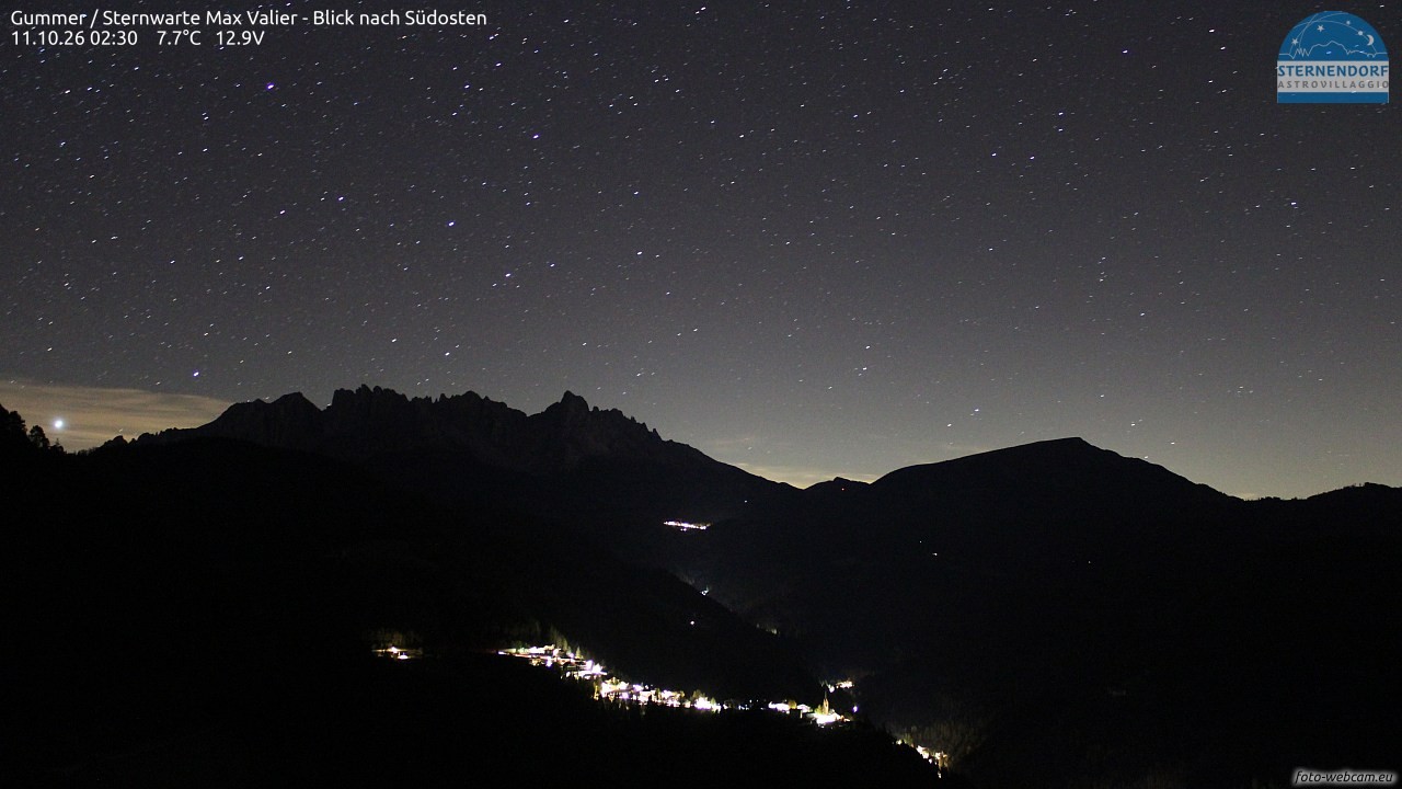 Archiv Foto Webcam Gummer - Sternwarte Max Valier
