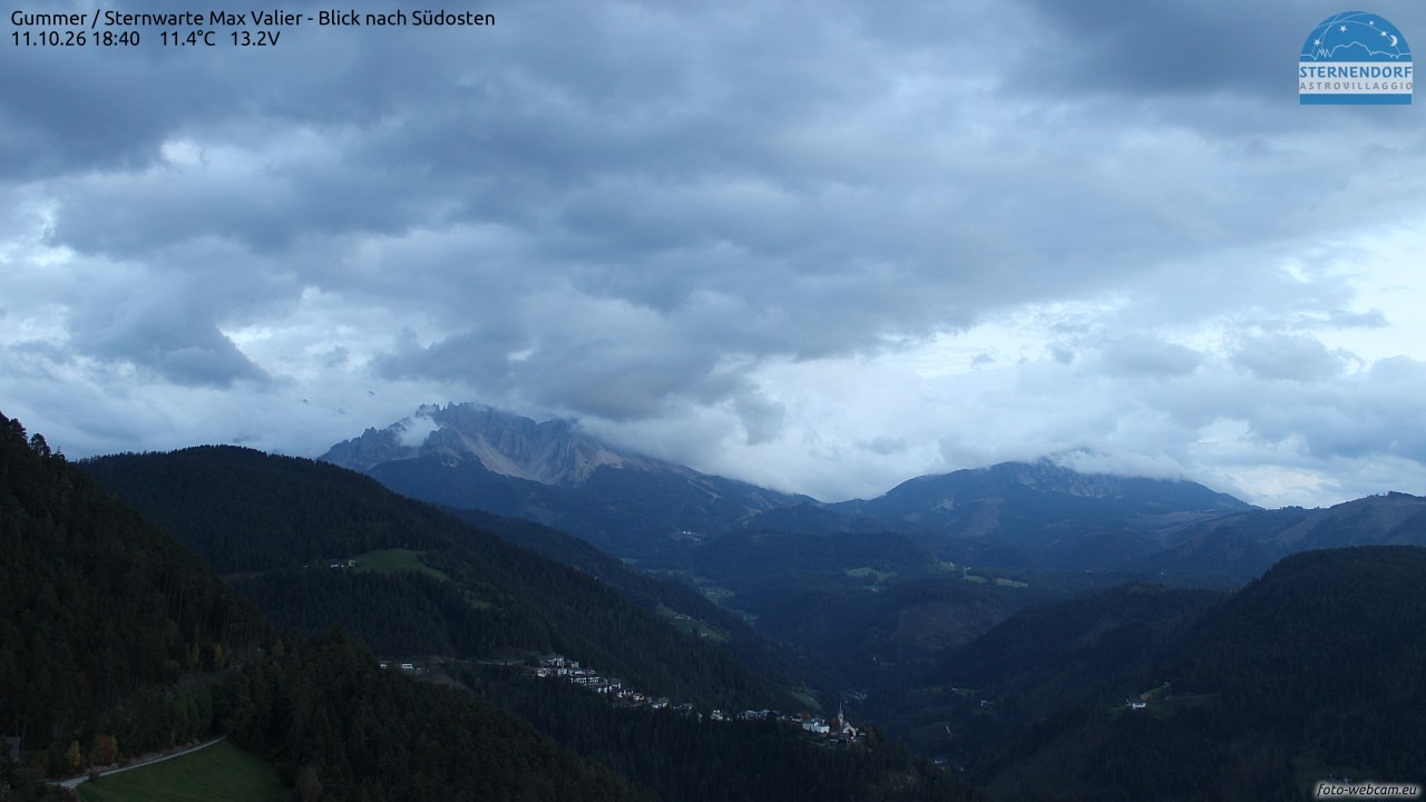 Archiv Foto Webcam Gummer - Sternwarte Max Valier