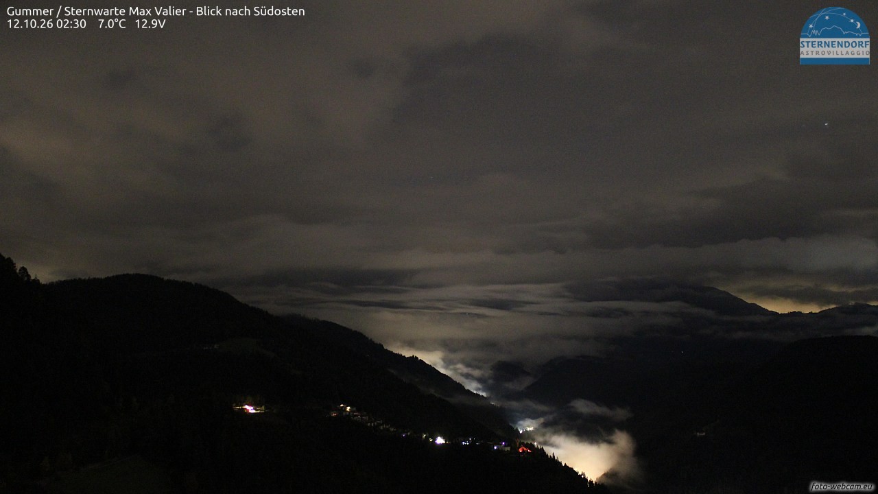 Archiv Foto Webcam Gummer - Sternwarte Max Valier